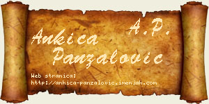 Ankica Panzalović vizit kartica
